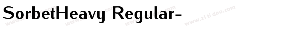 SorbetHeavy Regular字体转换